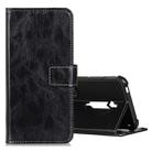 For ZTE Red Magic 3S Retro Crazy Horse Texture Horizontal Flip Leather Case with Holder & Card Slots & Photo Frame & Wallet(Black) - 1