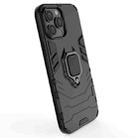 For iPhone 13 Pro Max Shockproof PC + TPU Protective Case with Magnetic Ring Holder (Black) - 6
