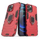 For iPhone 13 Pro Max Shockproof PC + TPU Protective Case with Magnetic Ring Holder (Red) - 2