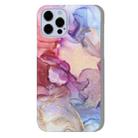 For iPhone 11 Pro Max Marble Pattern PC Shockproof Protective Case (Multicolor Gold) - 1