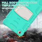 For Samsung Galaxy Tab A7 T500 3-Layer Protection Screen Frame + PC + Silicone Shockproof Combination Case with Holder(Mint Green) - 5