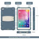 For Samsung Galaxy Tab A8.0 2019 T290 3-Layer Protection Screen Frame + PC + Silicone Shockproof Combination Case with Holder(Cornflower Blue) - 4