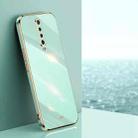 For Xiaomi Redmi K30 XINLI Straight Edge 6D Electroplate TPU Phone Case(Mint Green) - 1