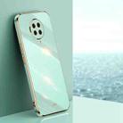 For Xiaomi Redmi K30 Pro XINLI Straight 6D Plating Gold Edge TPU Shockproof Case(Mint Green) - 1