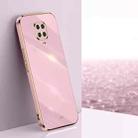 For Xiaomi Redmi Note 9S XINLI Straight Edge 6D Electroplate TPU Phone Case(Cherry Purple) - 1