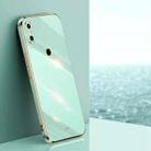 For Xiaomi Mi 8 XINLI Straight 6D Plating Gold Edge TPU Shockproof Case(Mint Green) - 1