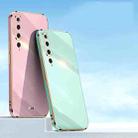 For Xiaomi Mi 10 5G XINLI Straight 6D Plating Gold Edge TPU Shockproof Case(Cherry Purple) - 2