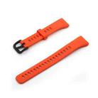 For Honor Band 6 Pure Color Silicone Watch Band(Orange Red) - 1