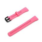 For Honor Band 6 Pure Color Silicone Watch Band(Pink) - 1