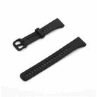 For Honor Band 6 Pure Color Silicone Watch Band(Black) - 1