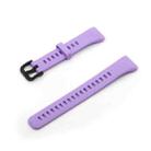 For Honor Band 6 Pure Color Silicone Watch Band(Light Purple) - 1