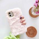 For iPhone 11 Pro Solid Color Plush Phone Protect Case(Pink) - 1