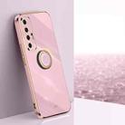 For Xiaomi Mi 10S XINLI Straight Edge 6D Electroplate TPU Phone Case with Ring Holder(Cherry Purple) - 1