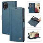 For Samsung Galaxy A12  LC.IMEEKE Magnetic Buckle PU + TPU Horizontal Flip Leather Case with Holder & Card Slots & Wallet(Blue) - 1