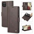 For Samsung Galaxy A22 5G LC.IMEEKE Magnetic Buckle PU + TPU Horizontal Flip Leather Case with Holder & Card Slots & Wallet(Coffee) - 1