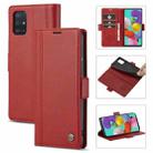 For Samsung Galaxy A32 4G LC.IMEEKE Magnetic Buckle PU + TPU Horizontal Flip Leather Case with Holder & Card Slots & Wallet(Red) - 1