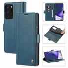 For Samsung Galaxy Note20 Ultra LC.IMEEKE Magnetic Buckle PU + TPU Horizontal Flip Leather Case with Holder & Card Slots & Wallet(Blue) - 1