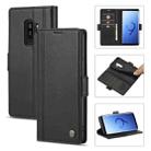 For Samsung Galaxy S9 LC.IMEEKE Magnetic Buckle PU + TPU Horizontal Flip Leather Case with Holder & Card Slots & Wallet(Black) - 1
