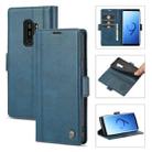 For Samsung Galaxy S9 LC.IMEEKE Magnetic Buckle PU + TPU Horizontal Flip Leather Case with Holder & Card Slots & Wallet(Blue) - 1