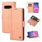 For Samsung Galaxy S10+ LC.IMEEKE Magnetic Buckle PU + TPU Horizontal Flip Leather Case with Holder & Card Slots & Wallet(Rose Gold) - 1