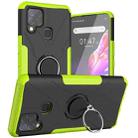 For Infinix Hot 10s Armor Bear Shockproof PC + TPU Protective Case with Ring Holder(Green) - 1