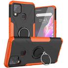 For Infinix Hot 10s Armor Bear Shockproof PC + TPU Protective Case with Ring Holder(Orange) - 1