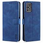 For Honor Play 5T Youth AZNS Skin Feel Calf Texture Horizontal Flip Leather Case with Card Slots & Holder & Wallet(Blue) - 1