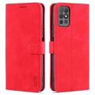 For Honor Play 5T Youth AZNS Skin Feel Calf Texture Horizontal Flip Leather Case with Card Slots & Holder & Wallet(Red) - 1