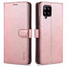 For Samsung Galaxy A42 5G AZNS Skin Feel Calf Texture Horizontal Flip Leather Case with Card Slots & Holder & Wallet(Rose Gold) - 1