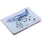 For iPad 10.2 / Pro 10.5 / Air  2019 3D Colored Drawing Horizontal Flip Leather Case with Holder & Card Slots & Wallet & Sleep / Wake-up Function (Feather) - 5