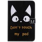 For iPad Mini 2019 & 4 & 3 & 2 & 1 3D Colored Drawing Horizontal Flip Leather Case with Holder & Card Slots & Wallet & Sleep / Wake-up Function(Cat Ears) - 1