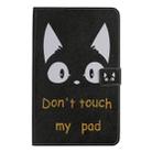 For Galaxy Tab A 8.0 & S Pen (2019) 3D Colored Drawing Horizontal Flip Leather Case with Holder & Card Slots & Wallet(Cat Ears) - 1