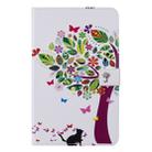 For Galaxy Tab A 8.0 & S Pen (2019) 3D Colored Drawing Horizontal Flip Leather Case with Holder & Card Slots & Wallet(Cat and Tree) - 1