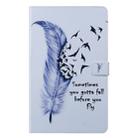 For Galaxy Tab A 10.1 (2019) 3D Colored Drawing Horizontal Flip Leather Case with Holder & Card Slots & Wallet(Feather) - 1