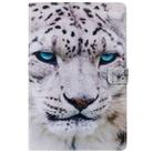 For Galaxy Tab S5e 3D Colored Drawing Horizontal Flip Leather Case with Holder & Card Slots & Wallet(White Leopard) - 1