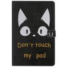 For Galaxy Tab S5e 3D Colored Drawing Horizontal Flip Leather Case with Holder & Card Slots & Wallet(Cat Ears) - 1