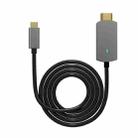 Basix BX-HL USB-C / Type-C to 4K HDMI HD Aluminum Alloy Adapter Cable, Cable Length: 18cm - 1