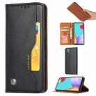 For Samsung Galaxy A82 5G Knead Skin Texture Horizontal Flip Leather Case with Photo Frame & Holder & Card Slots & Wallet(Black) - 1