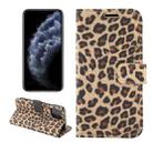 For iPhone 13 mini Leopard Pattern Horizontal Flip PC + PU Leather Case with Holder & Card Slots & Wallet (Yellow) - 1