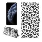 For iPhone 13 mini Leopard Pattern Horizontal Flip PC + PU Leather Case with Holder & Card Slots & Wallet (White) - 1