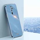 For OPPO A9 2020 / A11x XINLI Straight Edge 6D Electroplate TPU Phone Case(Celestial Blue) - 1