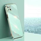 For OPPO A92s XINLI Straight Edge 6D Electroplate TPU Phone Case(Mint Green) - 1