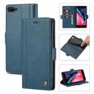 LC.IMEEKE Magnetic Buckle PU + TPU Horizontal Flip Leather Case with Holder & Card Slots & Wallet For iPhone 8 Plus & 7 Plus(Blue) - 1