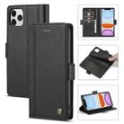 LC.IMEEKE Magnetic Buckle PU + TPU Horizontal Flip Leather Case with Holder & Card Slots & Wallet For iPhone 11(Black) - 1