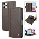 LC.IMEEKE Magnetic Buckle PU + TPU Horizontal Flip Leather Case with Holder & Card Slots & Wallet For iPhone 11(Coffee) - 1