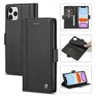 LC.IMEEKE Magnetic Buckle PU + TPU Horizontal Flip Leather Case with Holder & Card Slots & Wallet For iPhone 11 Pro Max(Black) - 1
