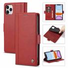 LC.IMEEKE Magnetic Buckle PU + TPU Horizontal Flip Leather Case with Holder & Card Slots & Wallet For iPhone 11 Pro Max(Red) - 1