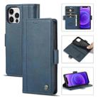 For iPhone 12 mini LC.IMEEKE Magnetic Buckle PU + TPU Horizontal Flip Leather Case with Holder & Card Slots & Wallet (Blue) - 1