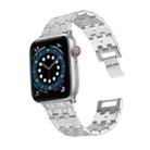 Woven Texture Stainless Steel Watch Band For Apple Watch Series 8&7 41mm / SE 2&6&SE&5&4 40mm / 3&2&1 38mm(Silver) - 1