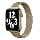 Milan Loopback Small Waist Watch Band For Apple Watch Series 9&8&7 41mm / SE 3&SE 2&6&SE&5&4 40mm / 3&2&1 38mm(Vintage Gold) - 1